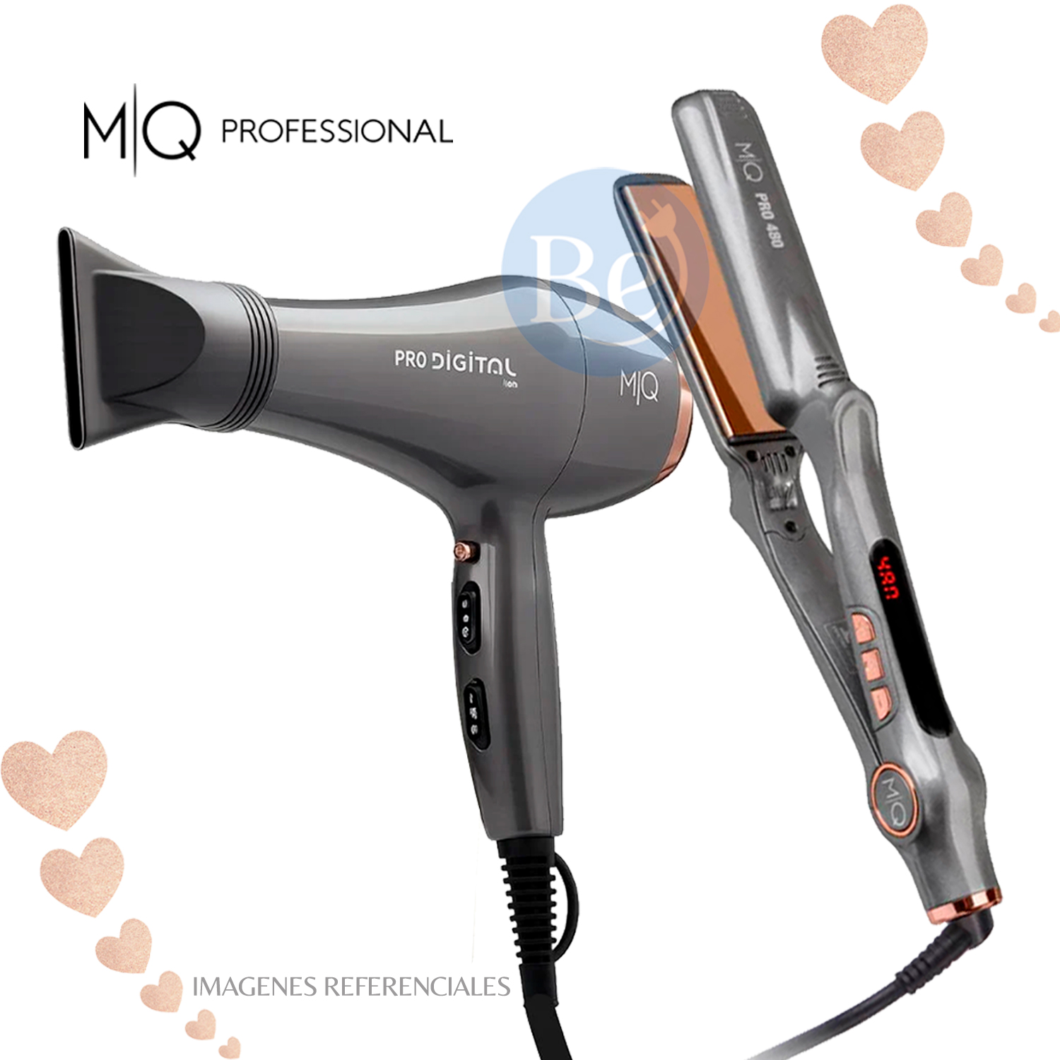 COMBO MQ PROFESSIONAL ALISADORA PRO 480 Y SECADOR PRO DIGITAL ION - 2