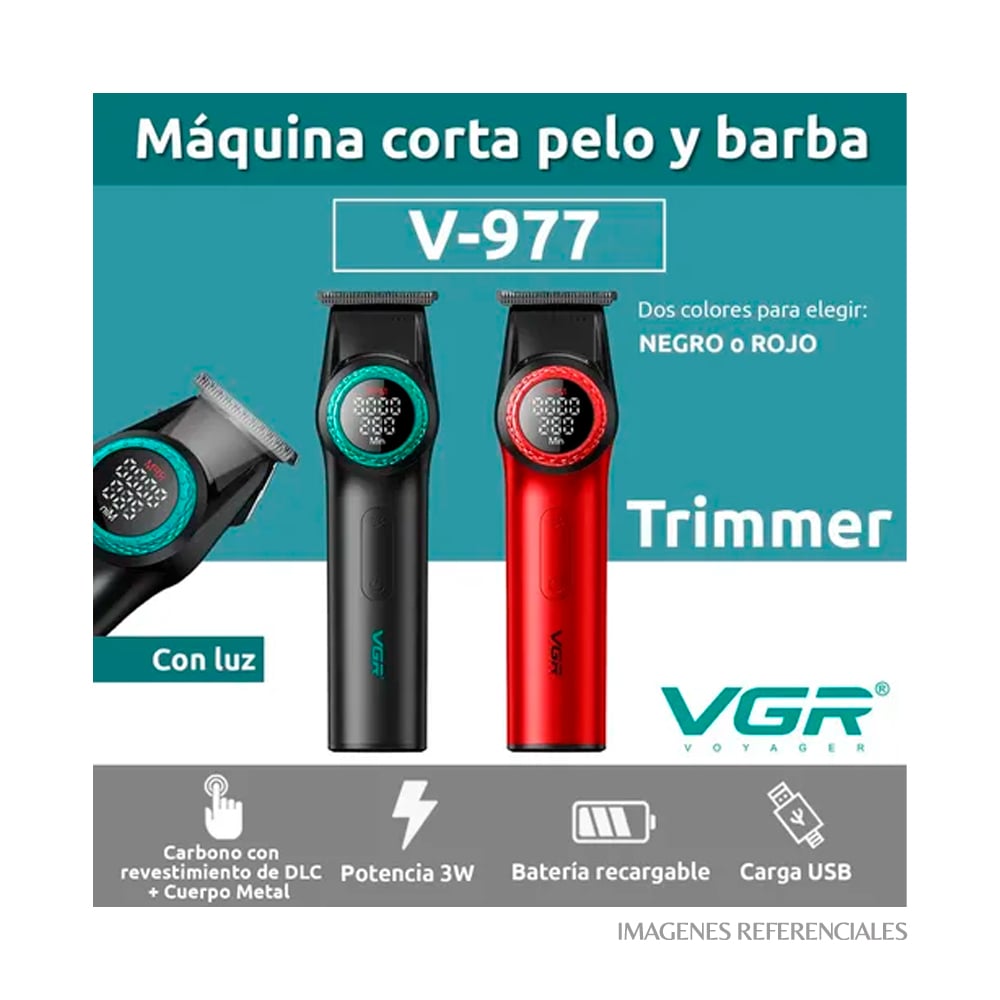PACK BARBERO VGR PROFESIONAL CLIPPER Y TRIMMER V-001PROYV-977 - 6