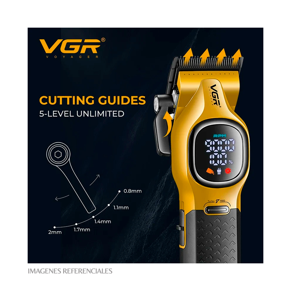 CORTADORA DE CABELLO VGR LED INALÁMBRICA V-886C - 6