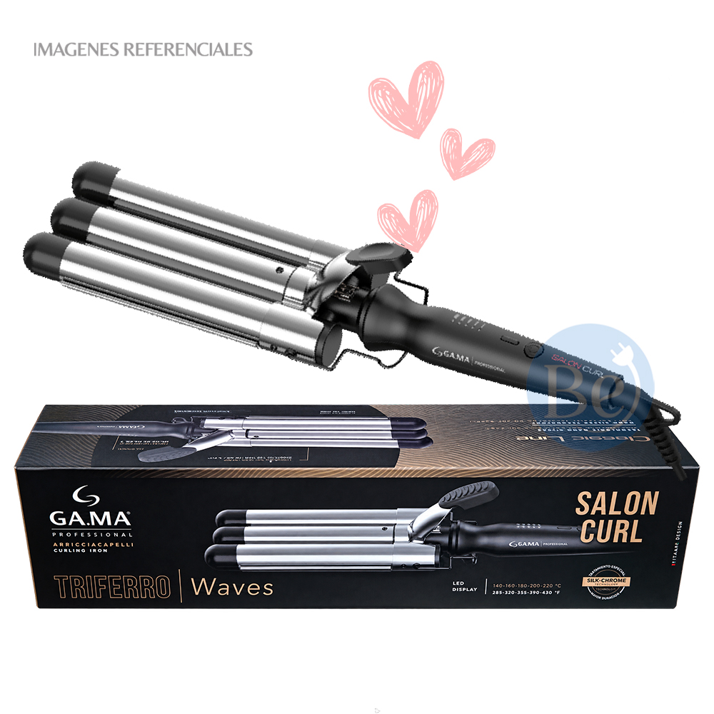 RIZADOR DE CABELLO GAMA SALON CURL TRIFERRO WAVES DE 25MM - BECCG0000000370 - 1