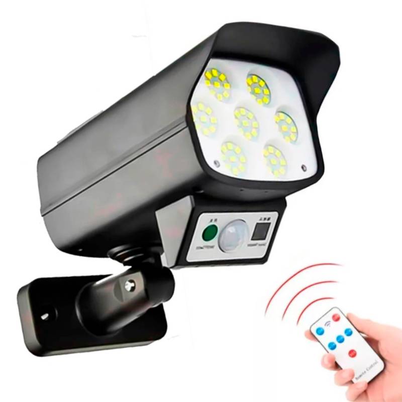 LÁMPARA SOLAR FORMA CÁMARA DE SEGURIDAD SENSOR DE MOVIMIENTO. - 6