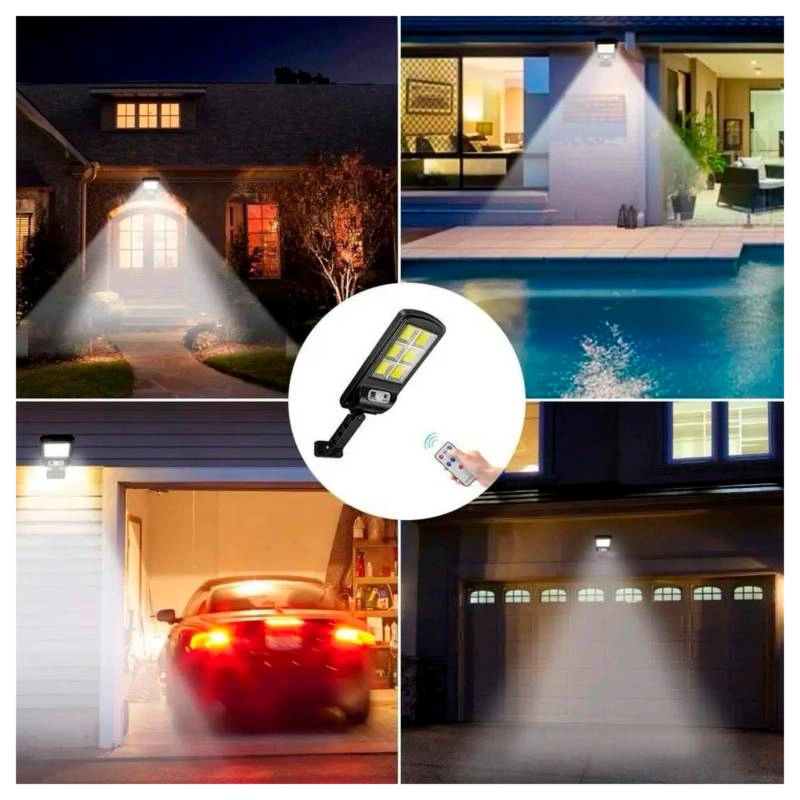 LÁMPARA SOLAR EXTERIOR DOBLES ILUMINACIÒN LED CONTROL - 4
