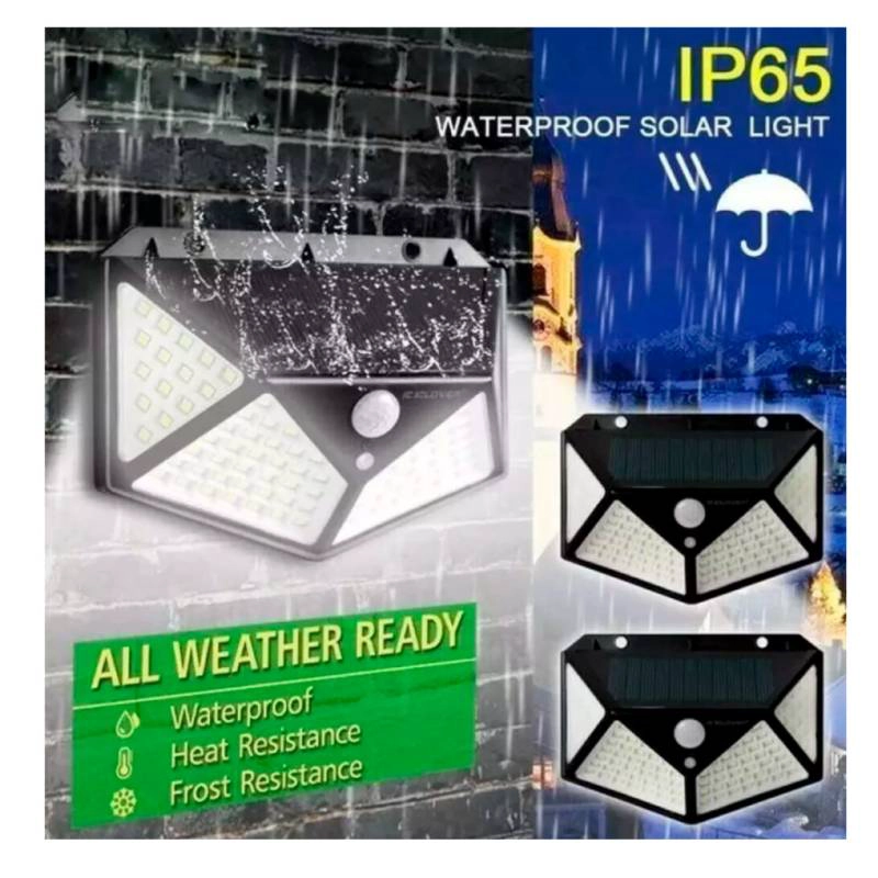 LÁMPARA BK-100 SOLAR CON SENSOR MOVIMIENTO EXTERIOR ILUMINACION LED - 3