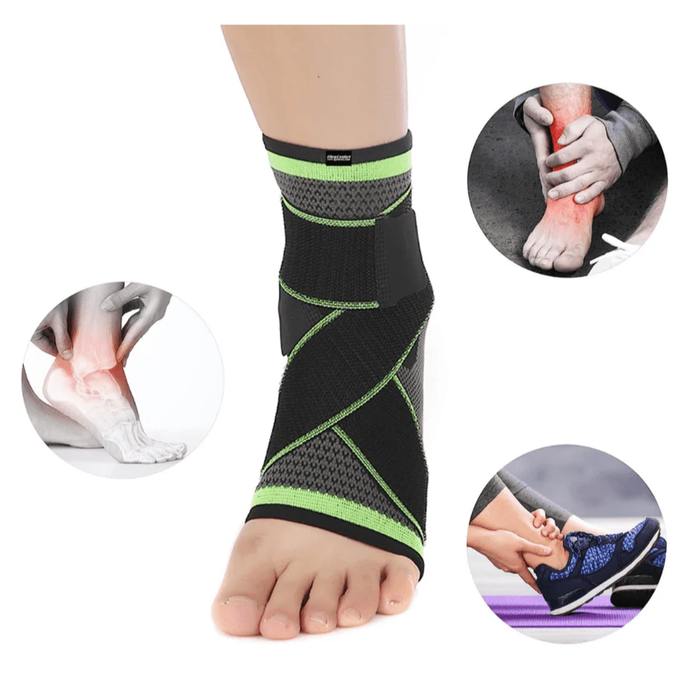 TOBILLERA DEPORTIVA CON BANDAS AJUSTABLES VENDAJE ORTOPEDICO - 6
