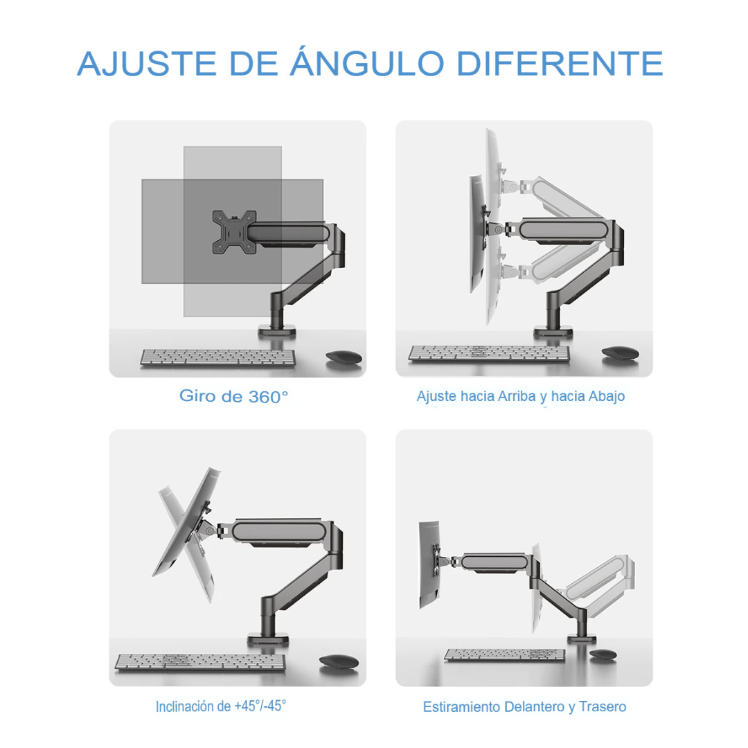 RACK SOPORTE DE MESA PARA MONITOR 17 A 30 BRAZO ARTICULADO ZJ-K7900 - 7