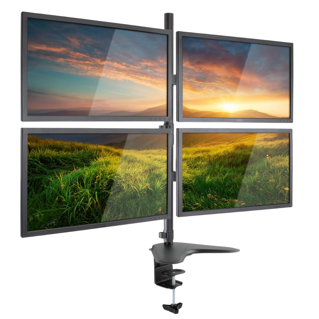 RACK BRAZO SOPORTE ESCRITORIO BASE 4 MONITORES ZJ-K7903 - 1
