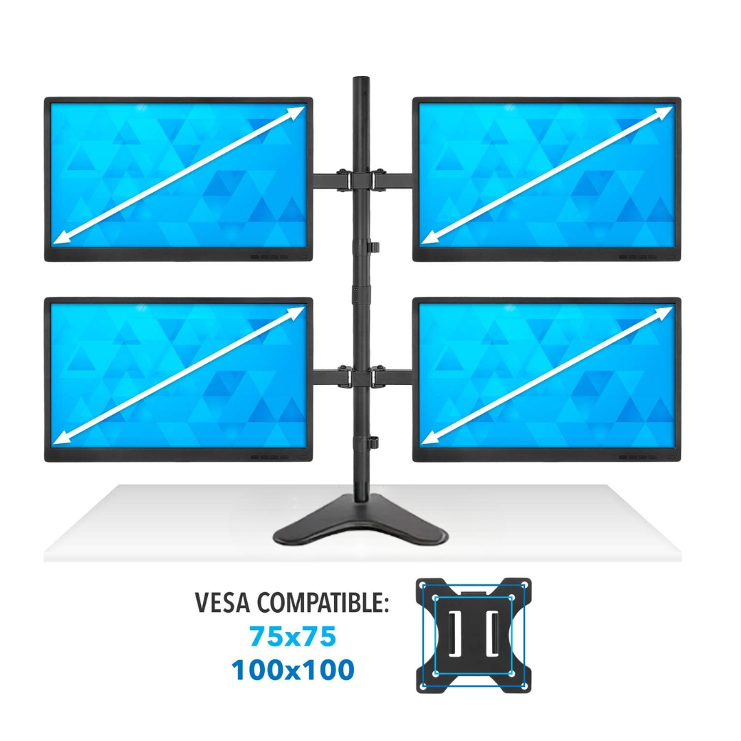 RACK BRAZO SOPORTE ESCRITORIO BASE 4 MONITORES ZJ-K7903 - 5