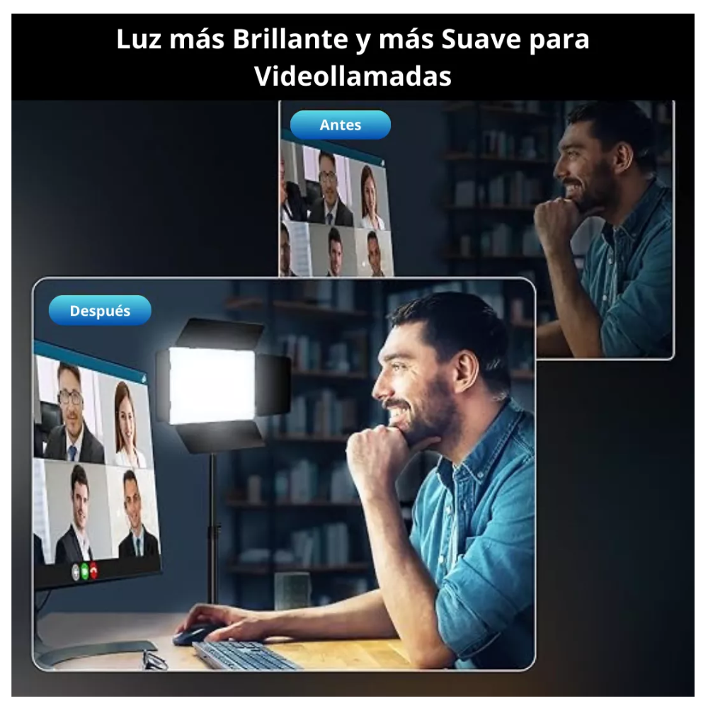 LÁMPARA DE PANEL LUZ LED ILUMINACIÓN ESTUDIO FOTOGRAFÍA TIKTOK RL-900 - 6