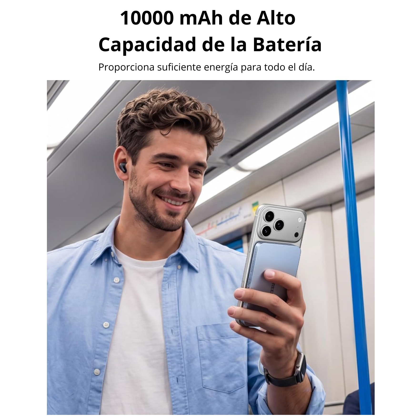 POWER BANK UGREEN 30W CARGADOR INALÁMBRICO QI2 MAGFLOW DE 15W UGREEN PARA SAMSUNG XIOAMI HONOR - 5