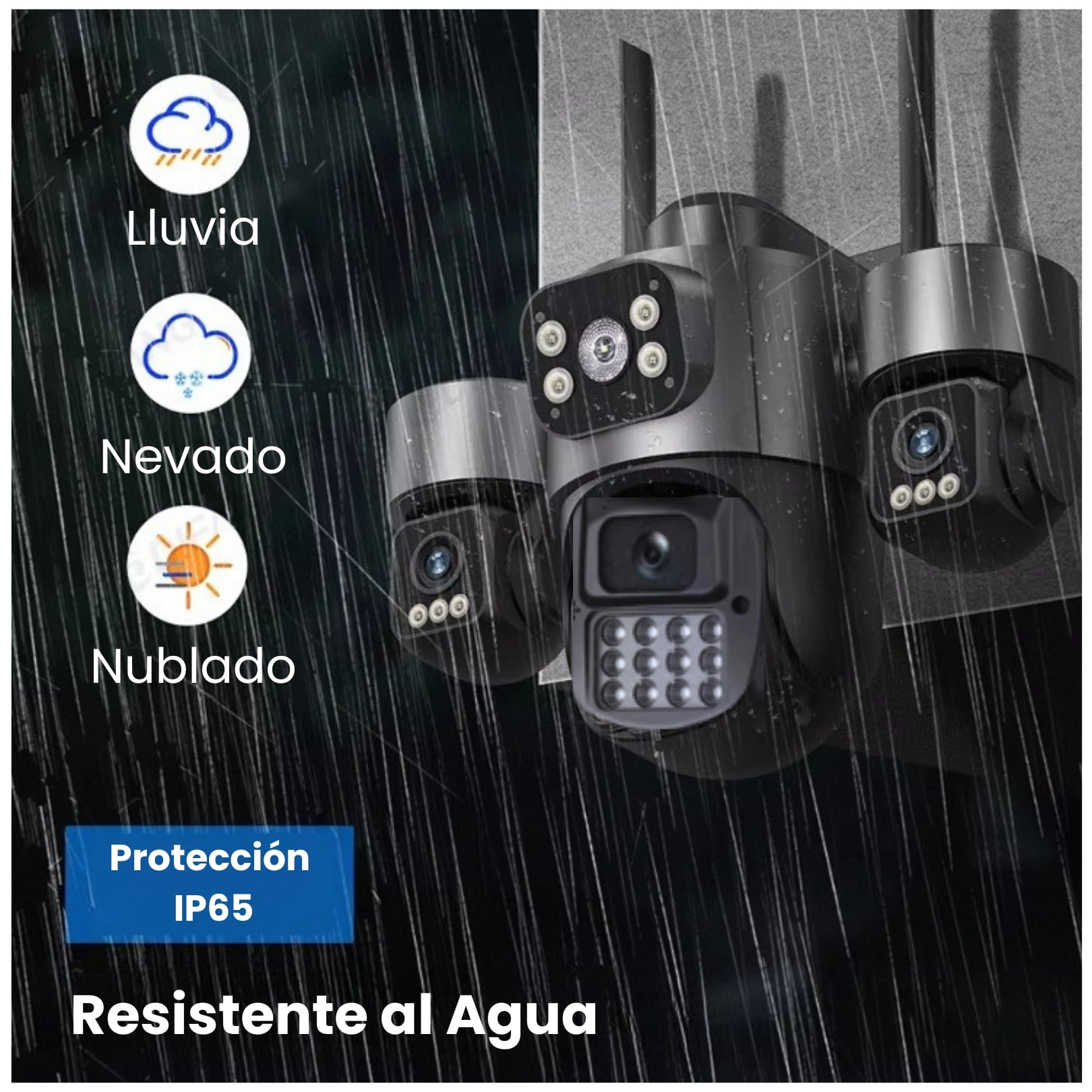CAMARA SEGURIDAD SOLAR CON CHIP 4G PTZ 4 LENTES 2 PANELES SOLARES VIGILA MONITORIA DESDE CELULAR - 5