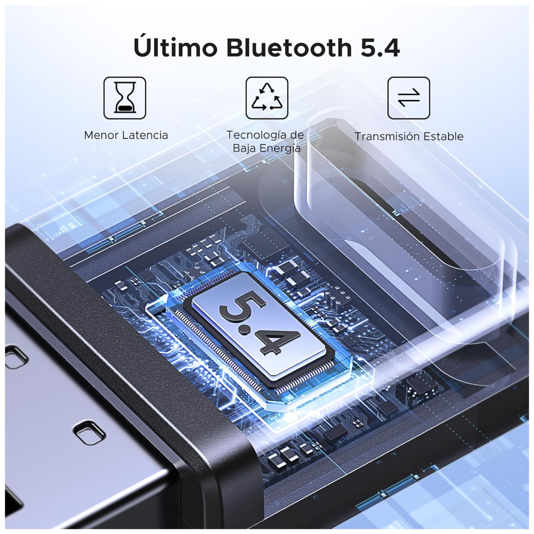 USB ADAPTADOR BLUETOOTH 6,0 UGREEN USB PARA PC DONGLE - 75073 COMPATIBLE TECLADO MOUSE AUDIFONOS - 2