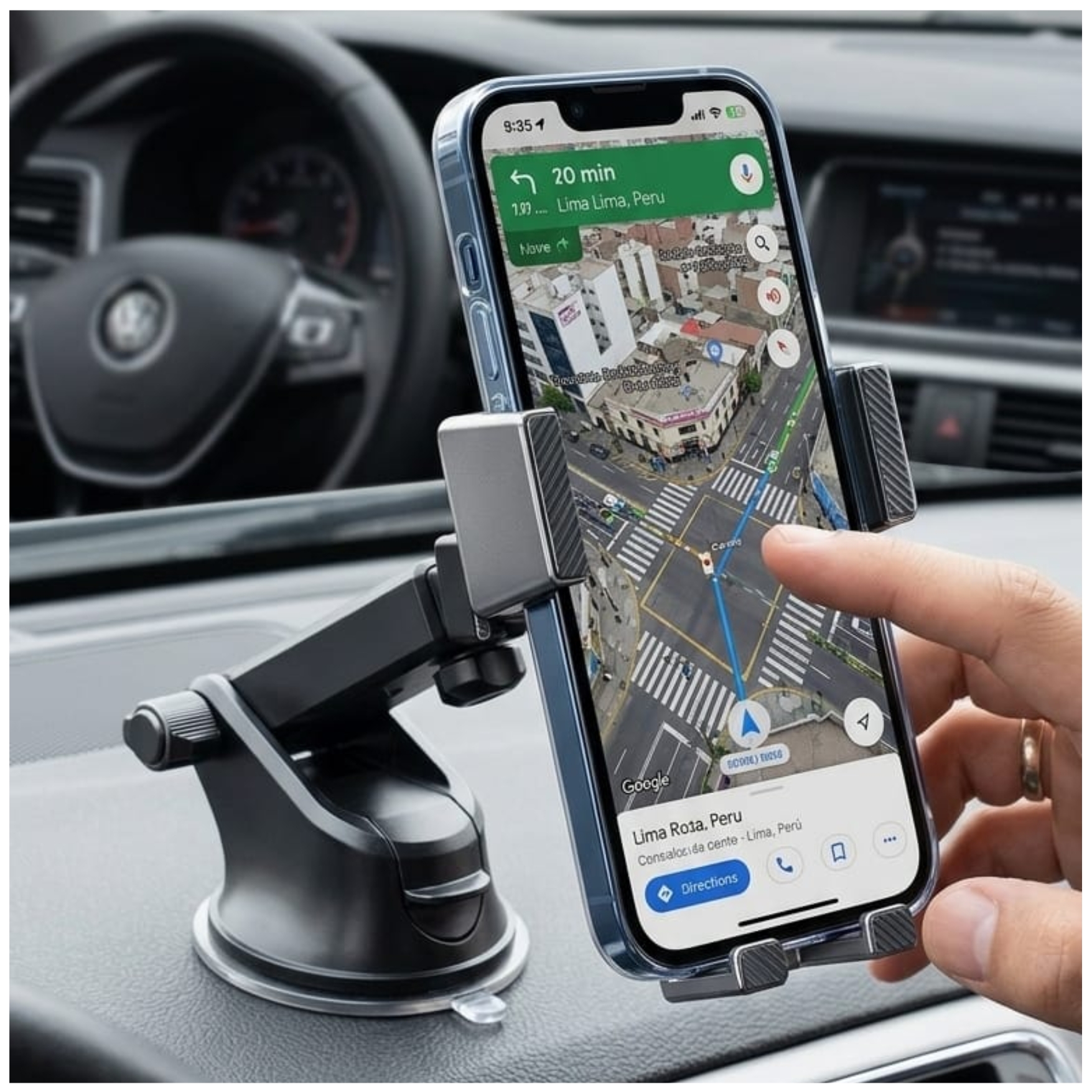 HOLDER DE CELULAR BRYSOON PARA AUTO SOPORTE CELULAR PARA PARABRISAS O TABLETO - 6