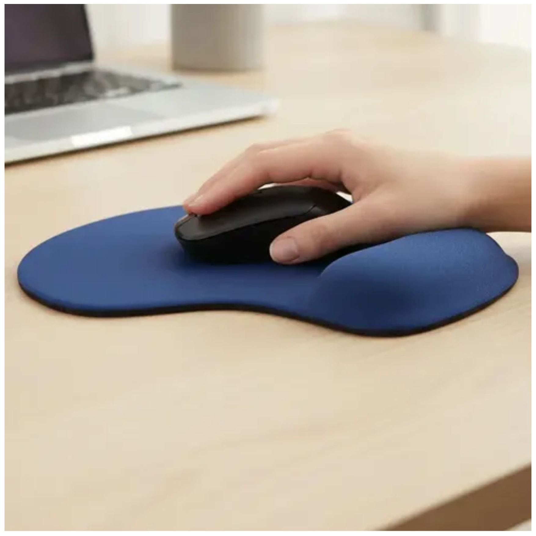 MOUSE PAD CON GEL APOYA MUÑECA ERGONÓMICO ANTIDESLIZANTE - 3