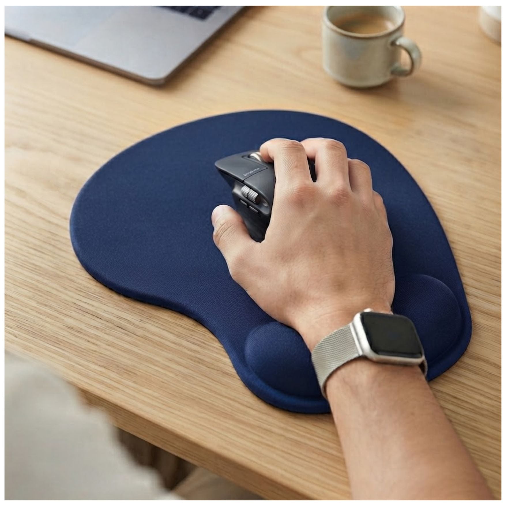 MOUSE PAD CON GEL APOYA MUÑECA ERGONÓMICO ANTIDESLIZANTE - 5