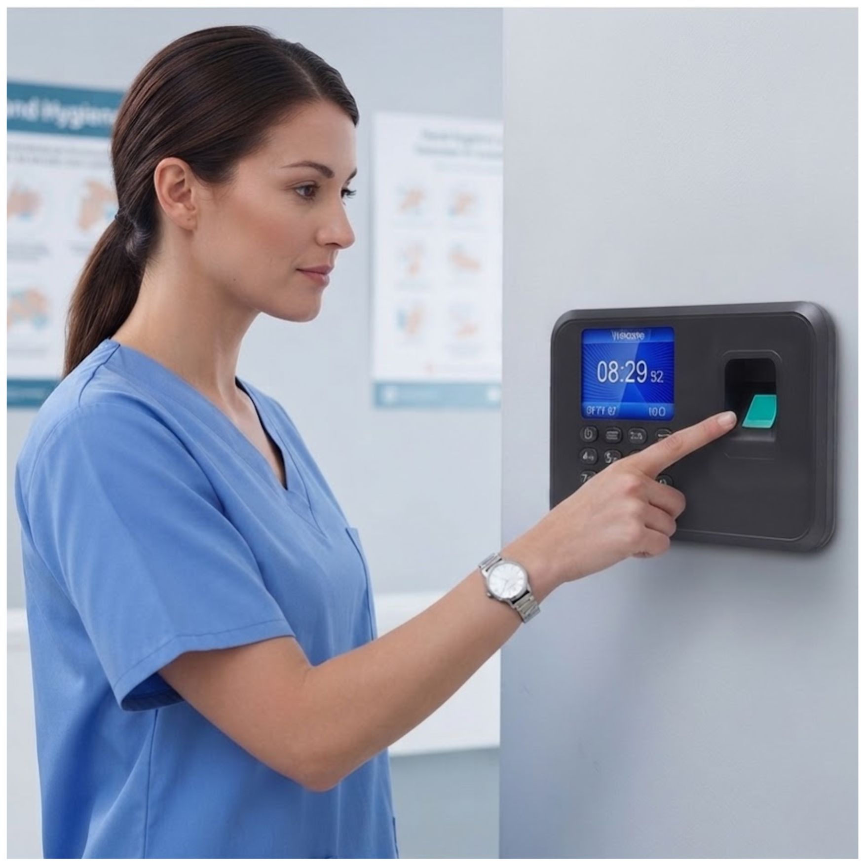 CONTROL ACCESO Y REGISTRO DE ASISTENCIA CON HUELLA DIGITAL BIOMETRICO TRABAJO OFICINA - 6