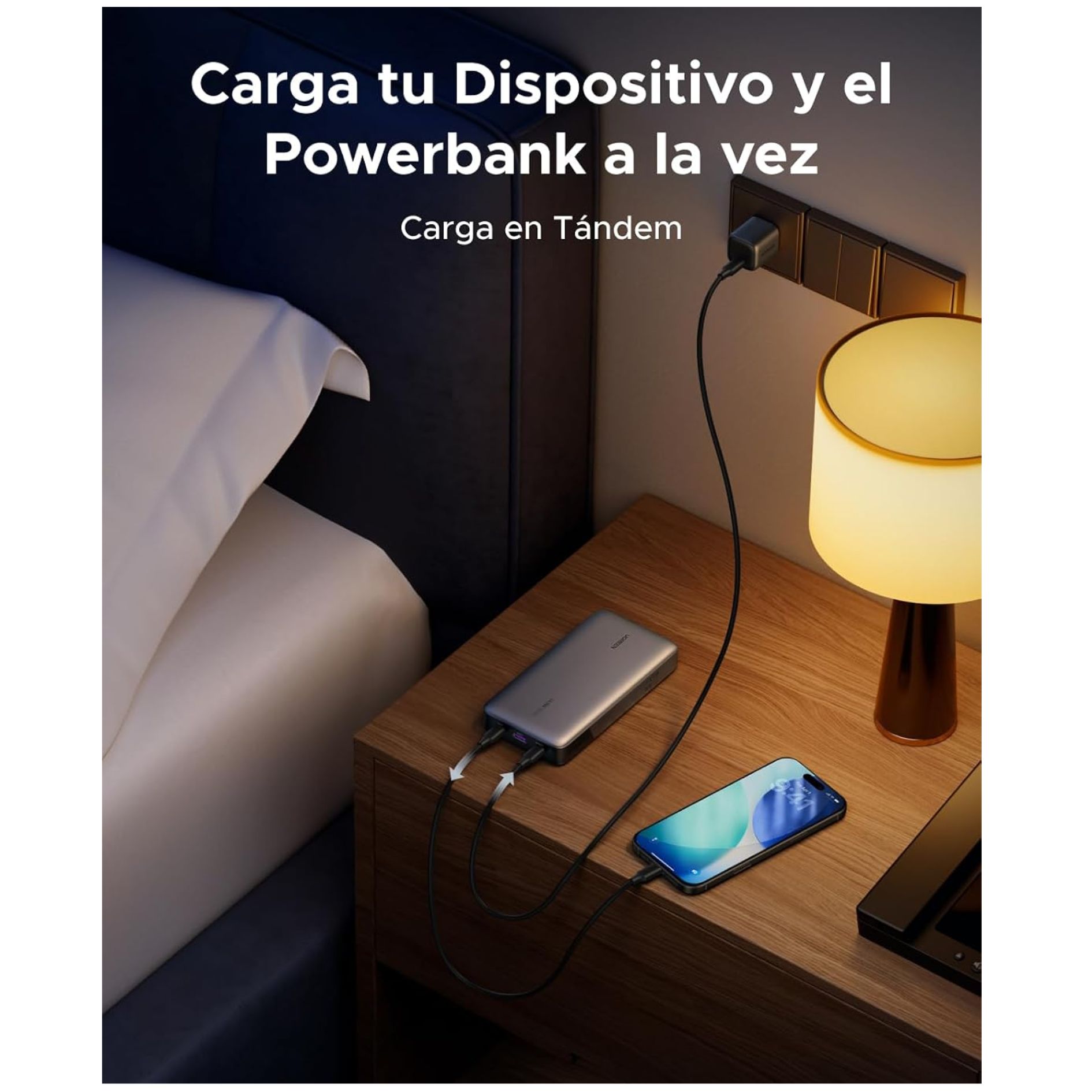 POWER BANK CARGADOR BATERIA PORTATIL 25000 MAH 145W UGREEN - 5
