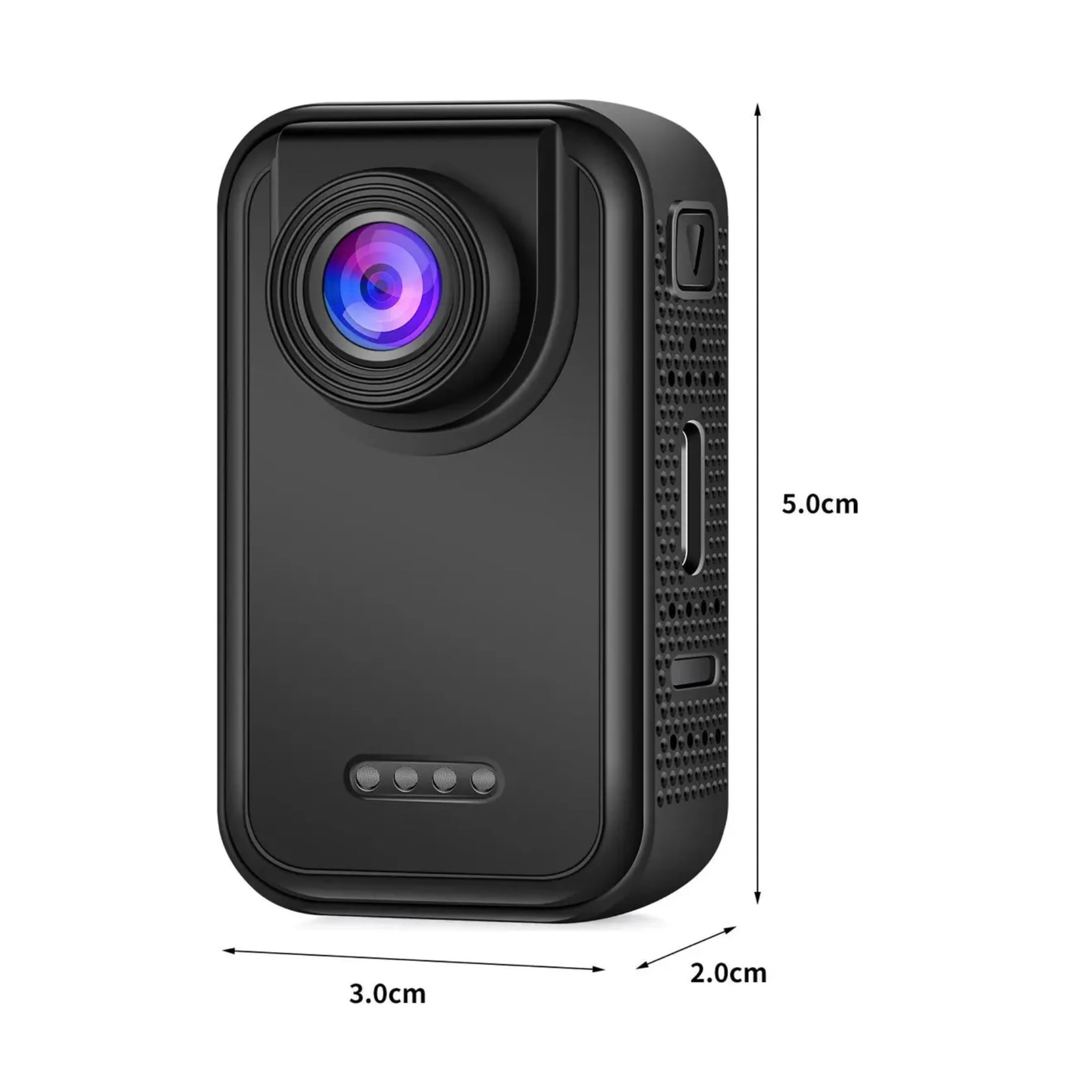MINI CAMARA DEPORTIVA PORTÁTIL 1080P BODY CAM CORPORAL HDR GRAN ANGULAR 130  GRADOS - 3