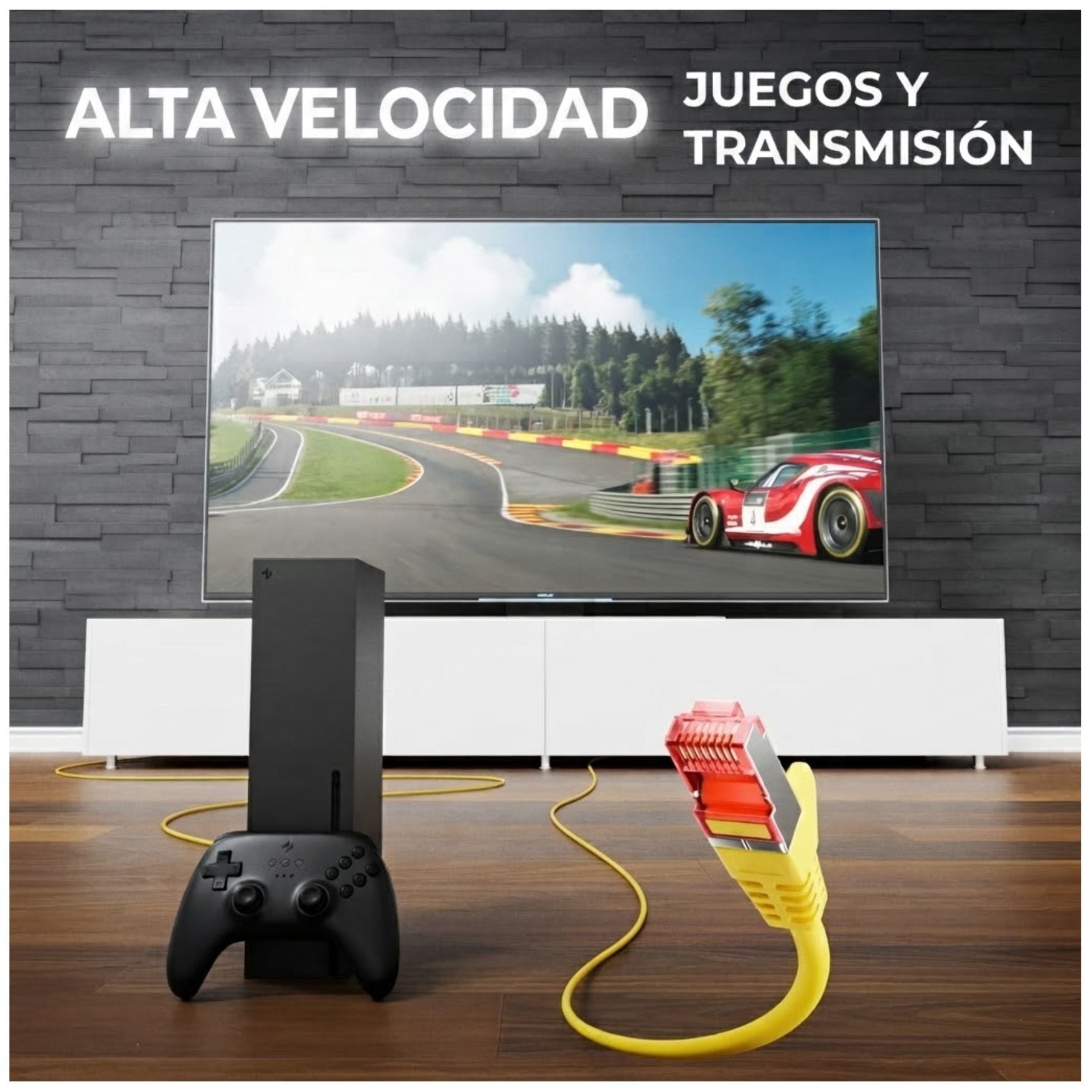 CABLE DE RED CAT6 ETHERNET UTP RJ45 10 METROS ALTA VELOCIDAD - 4