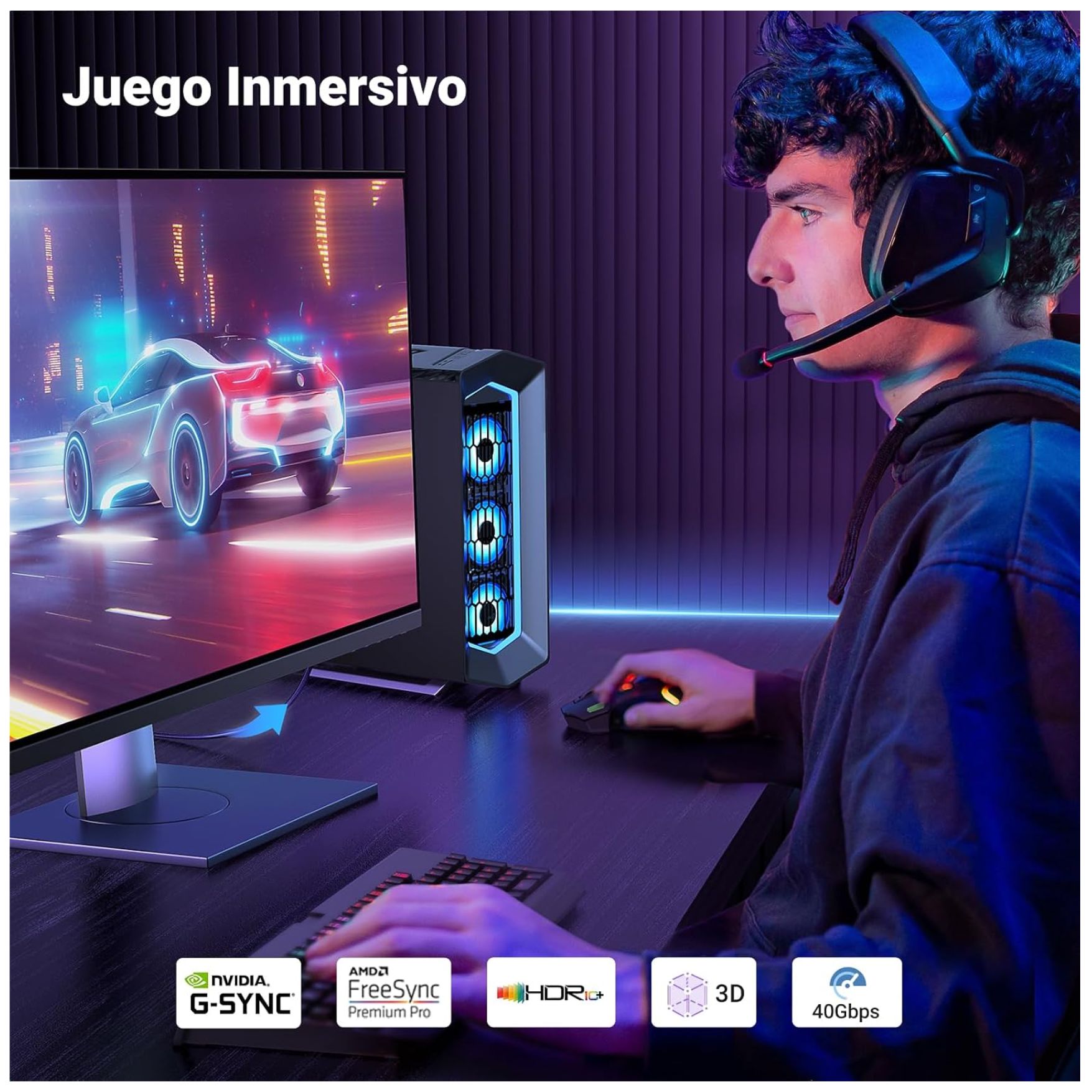 CABLE DISPLAYPORT UGREEN SOPORTA 8K@60HZ, 4K@144HZ/240HZ, 32.4 GBPS CABLE DPI 2 METROS - 5