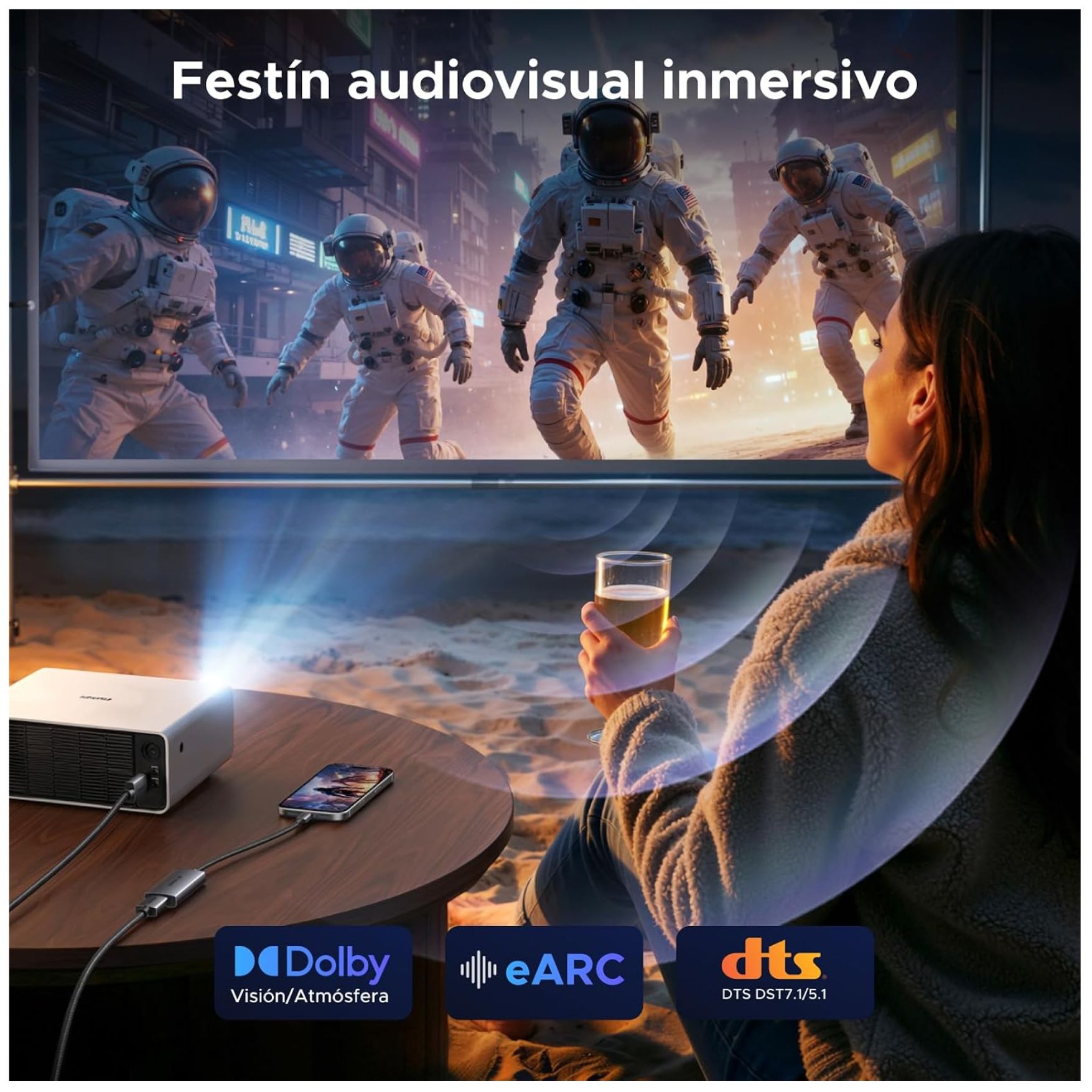 ADAPTADOR CONVERTIDOR TYPE C A HDMI 2.1 8K@60HZ DE 48 GBPS THUNDERBOLT 5/4/3 CM491 – 85320 - 6