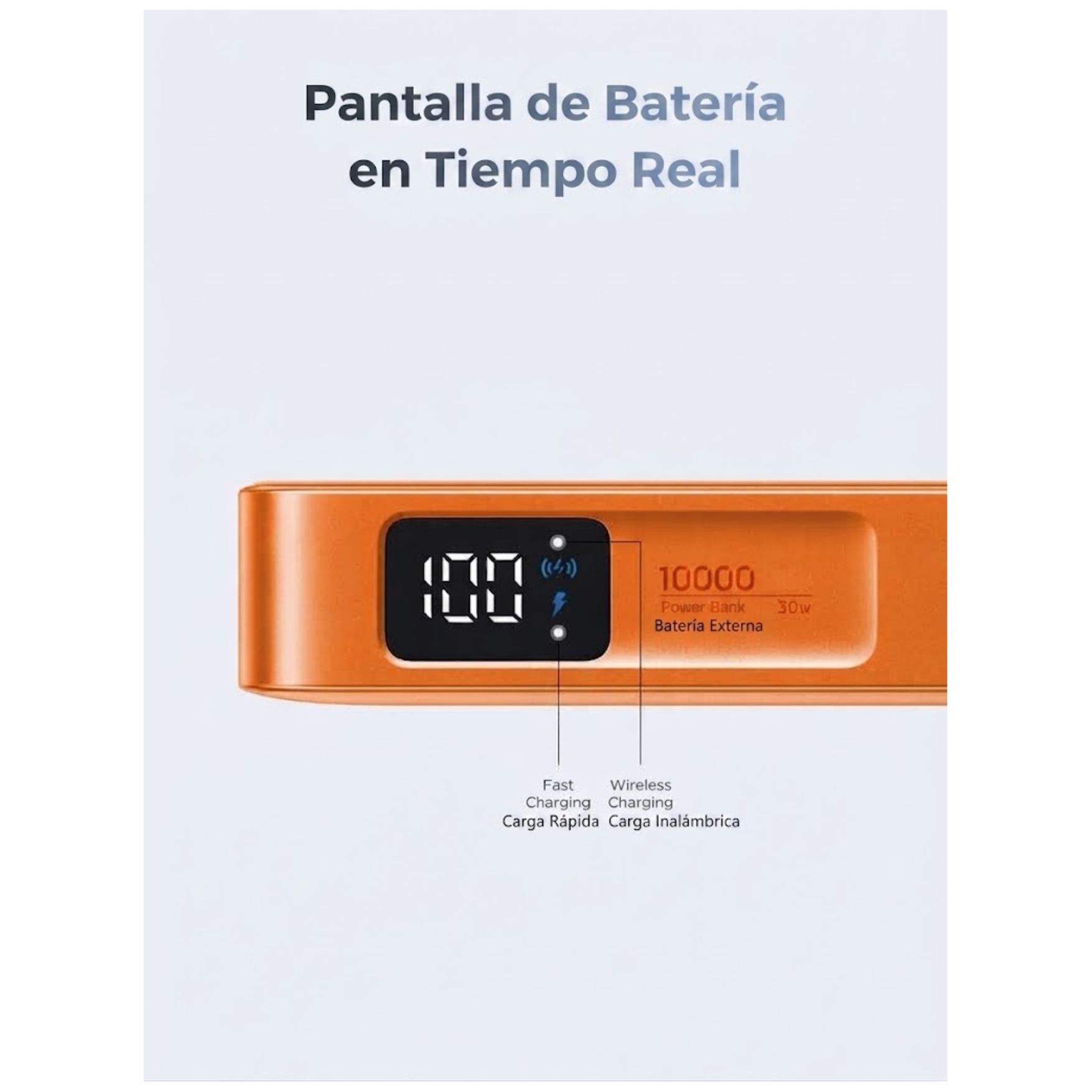 POWER BANK UGREEN 30W CARGADOR INALÁMBRICO QI2 MAGFLOW DE 25 W MAGSAFE 2 EN 1 - 6