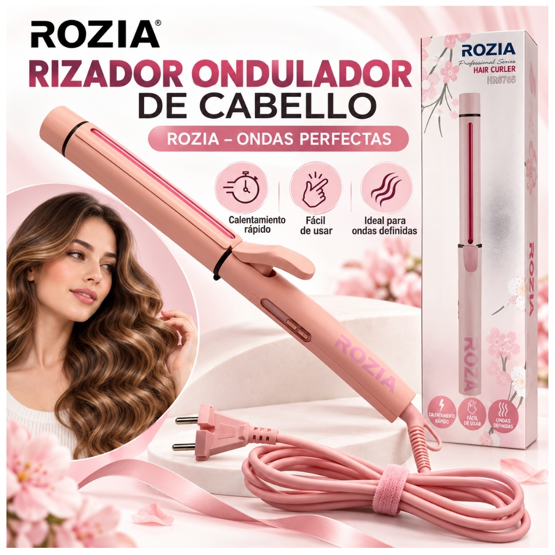 RIZADOR ONDULADOR DE CABELLO ROZIA ONDAS PERFECTAS EN MINUTOS PROFESIONAL HR812 - 2