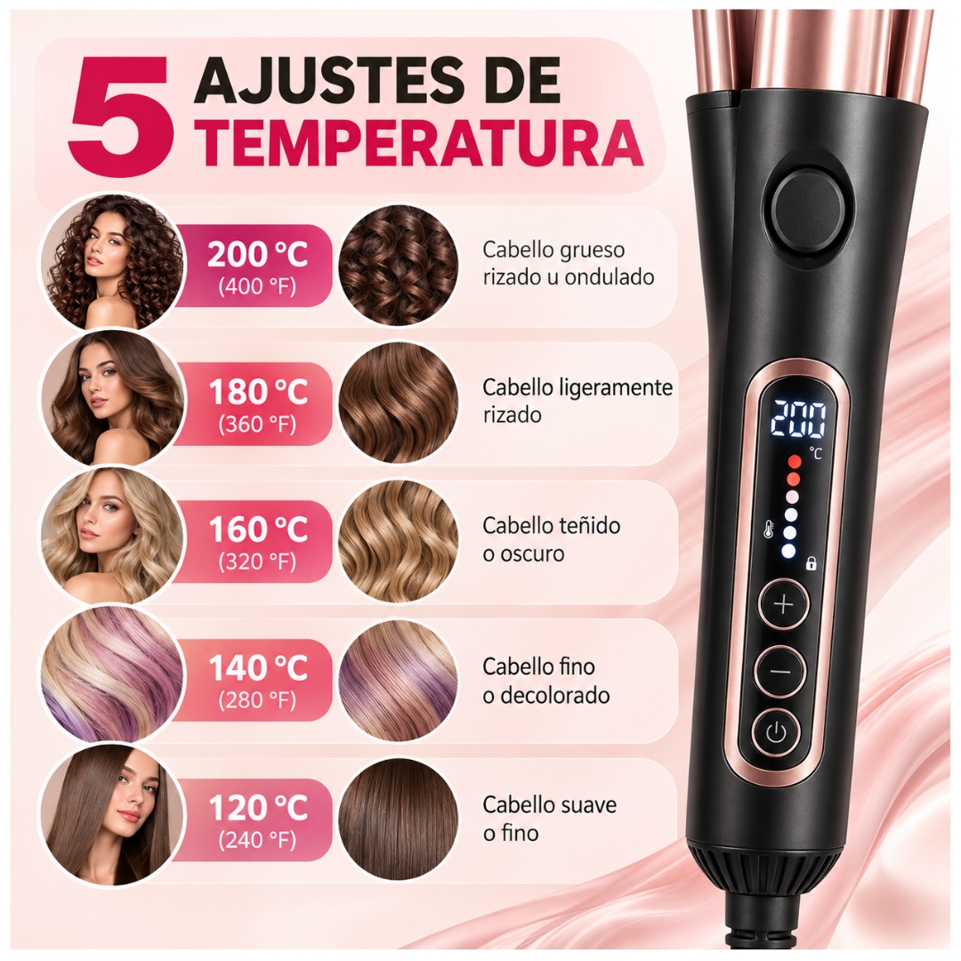 PLANCHA PROFESIONAL ALISADORA RIZADORA PARA CABELLO ROZIA HR-866 - 5