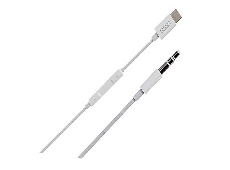 CABLE DE AUDIO XO-NB-R192B TIPO-C A JACK 3.5MM CON CONTROL DE VOLUMEN - 2