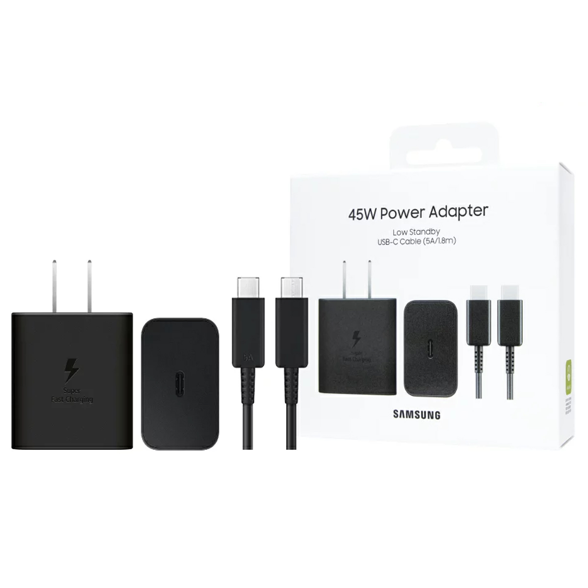 CARGADOR SAMSUNG 45W GAN CABLE 5A 1.8M PARA GALAXY A55, A56 - 1