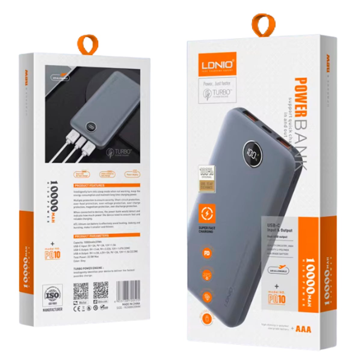 POWER BANK LDNIO PQ10 10000 RAPIDO DISEÑO ULTRAFINO - 3