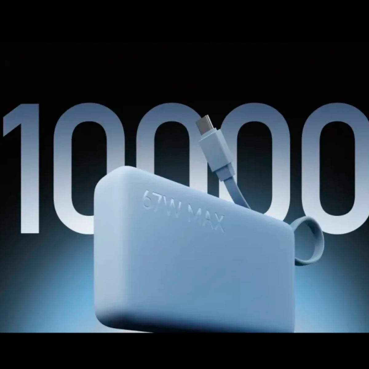 XIAOMI POWER BANK 10000 (67W) CON CABLE INTEGRADO - AZUL - 6