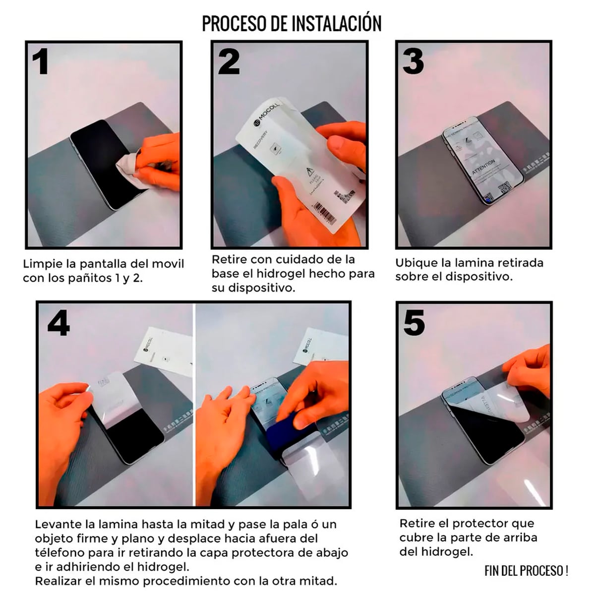 LAMINA DE HIDROGEL FILM MATE PARA SAMSUNG TAB S10 FE - 5