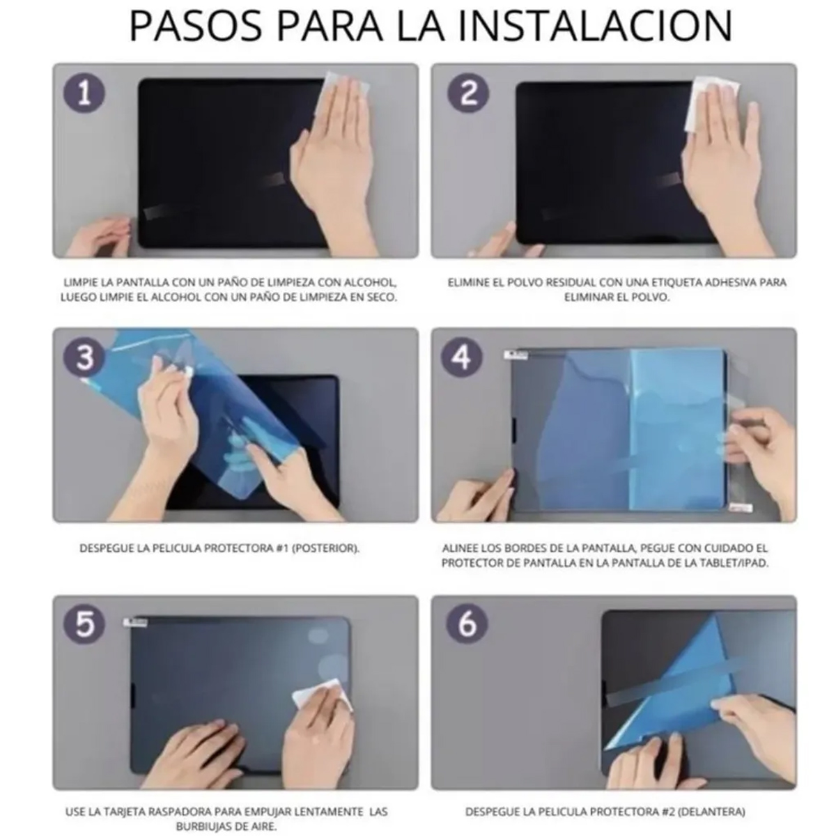 LAMINA DE HIDROGEL FILM HD PARA SAMSUNG TAB S10 LITE - 4