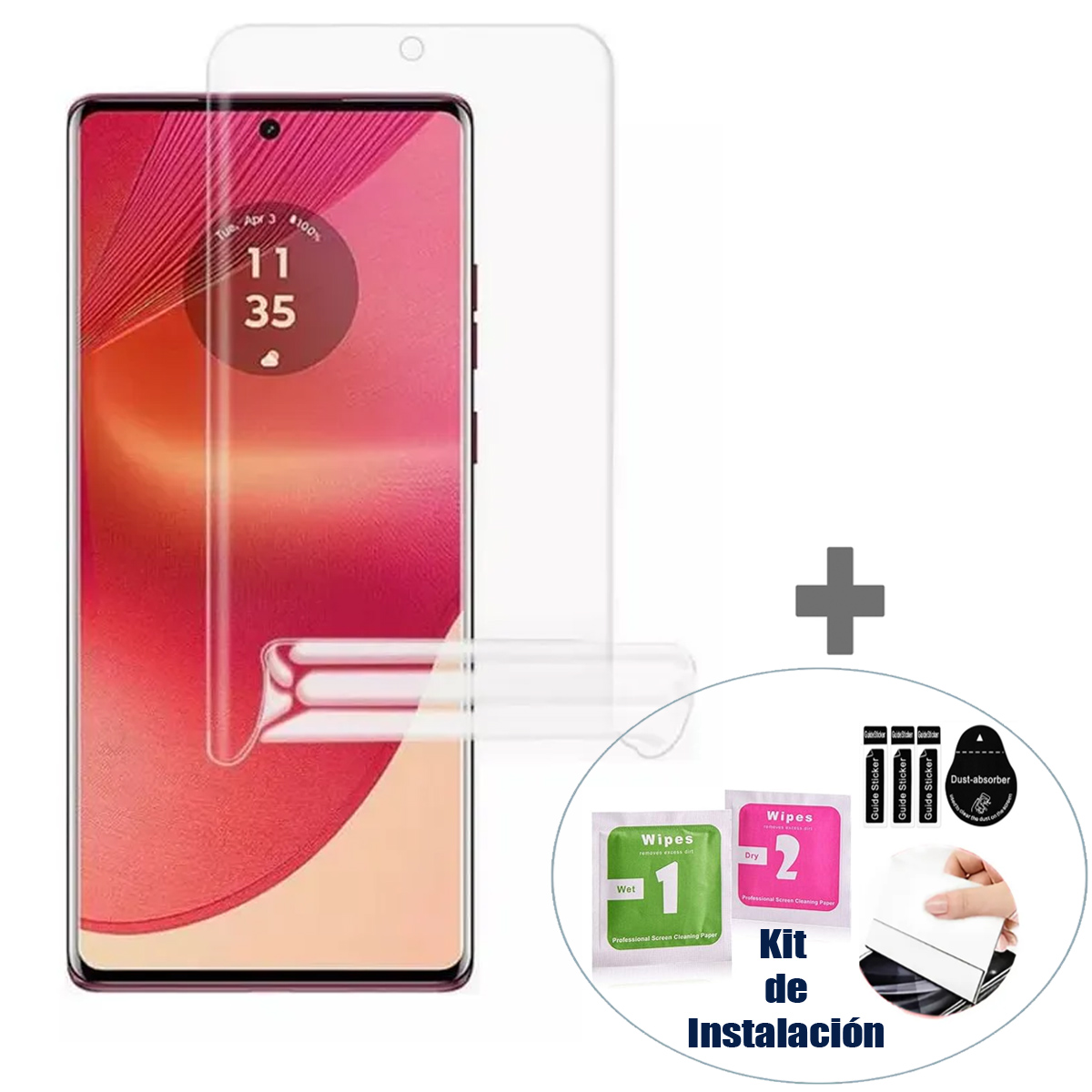 MICA HIDROGEL FULL HD PARA MOTO EDGE 60 FUSION - 1