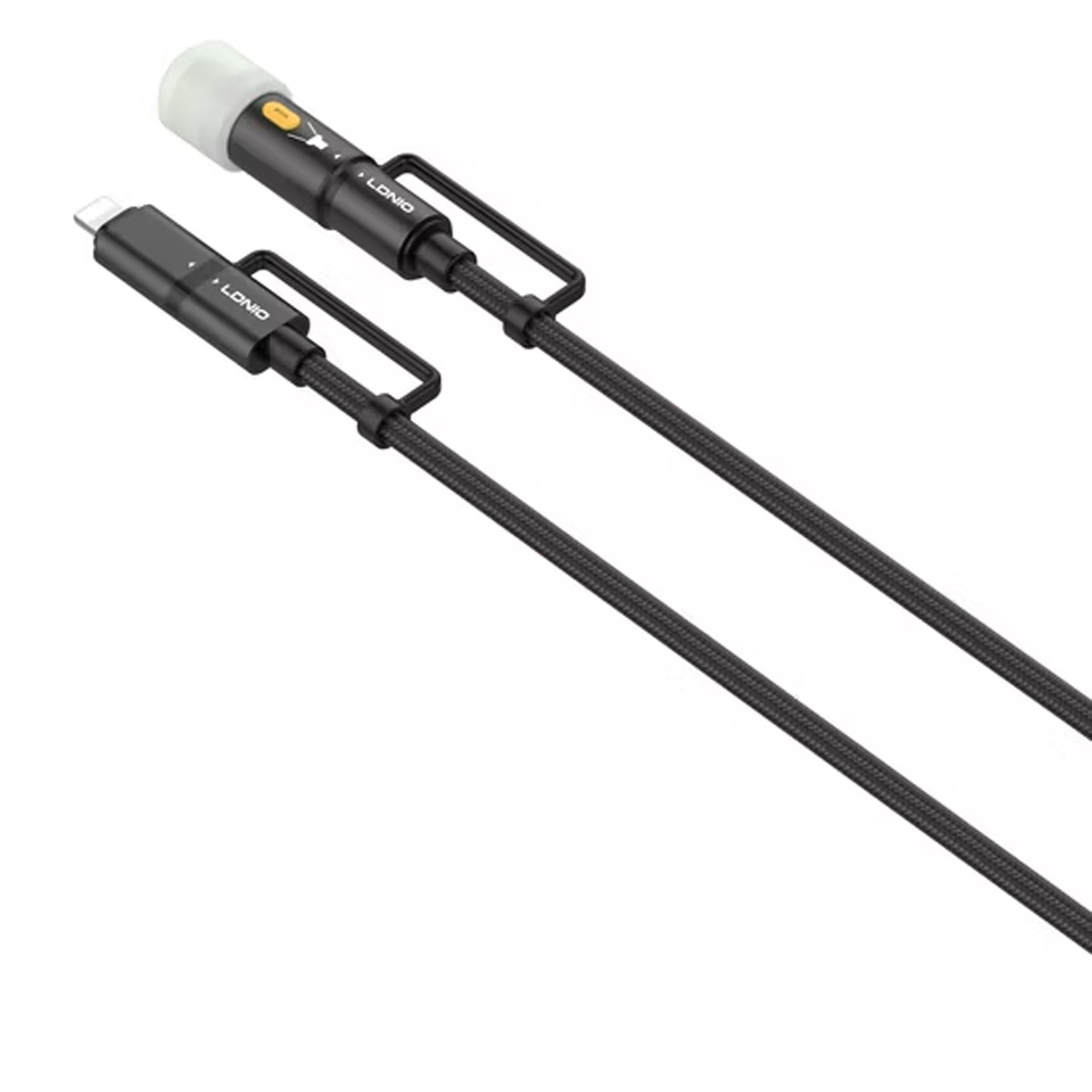 CABLE LDNIO LC19 MÚLTIPLE CON MINI LINTERNA LED 65W USB-C TO C Y LIGHTING - 3