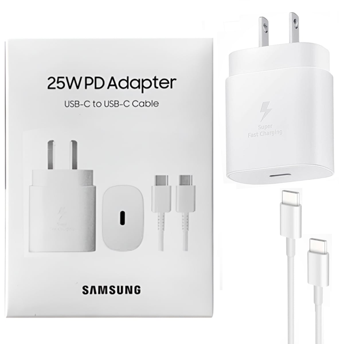 CARGADOR 25W CON CABLE PARA GALAXY SERIE A BLANCO - 4