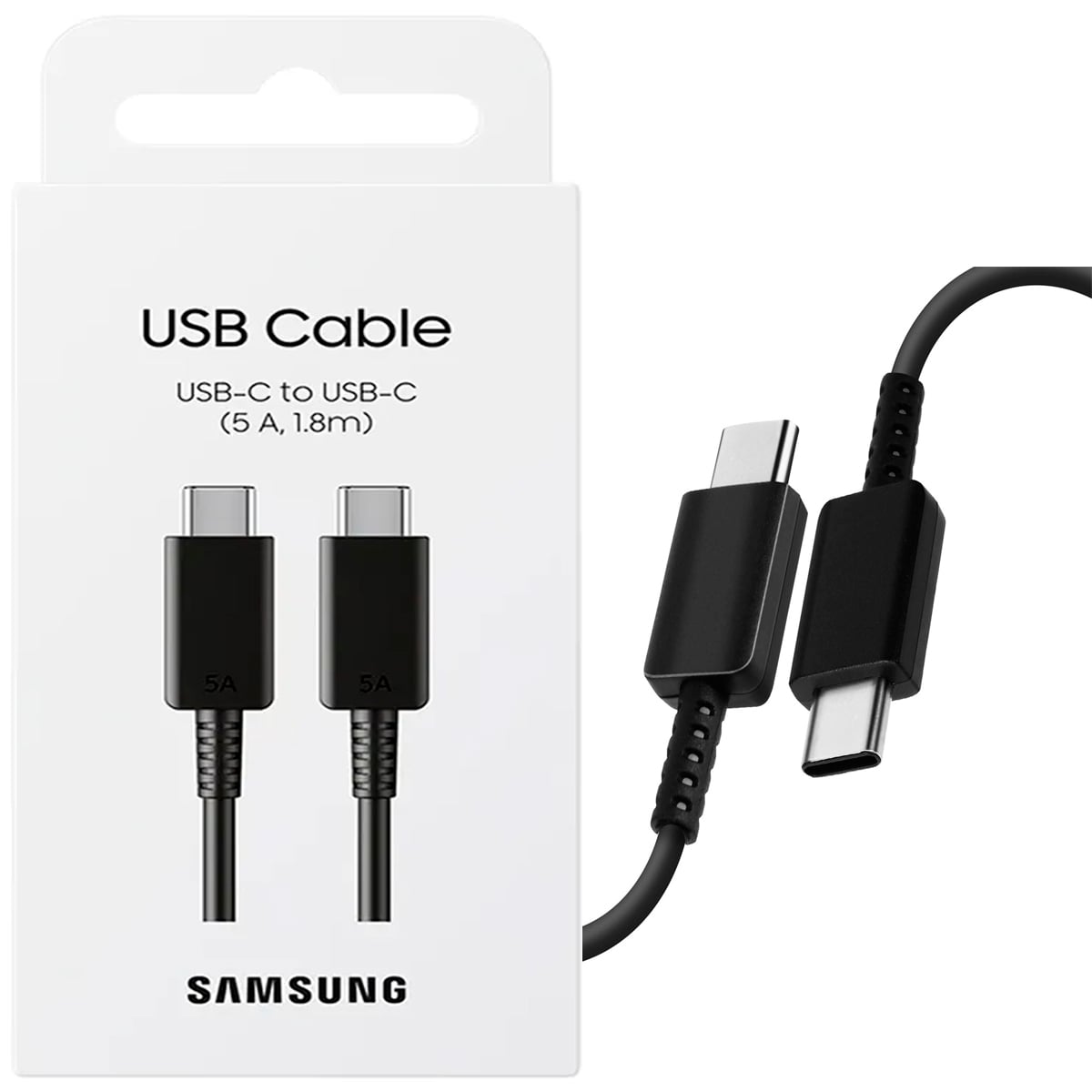 SAMSUNG CABLE USB C 5A PARA GALAXY A54 A55 A56 NEGRO - 6