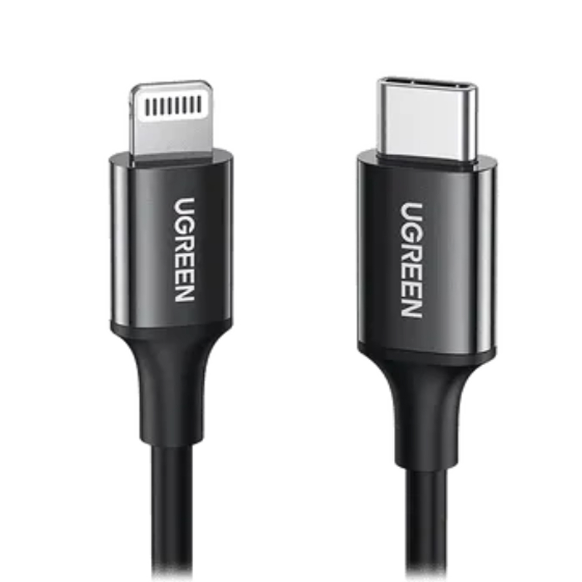 CABLE UGREEN CARGA RAPIDA USB-C A LIGHTNING 1M NEGRO - 3