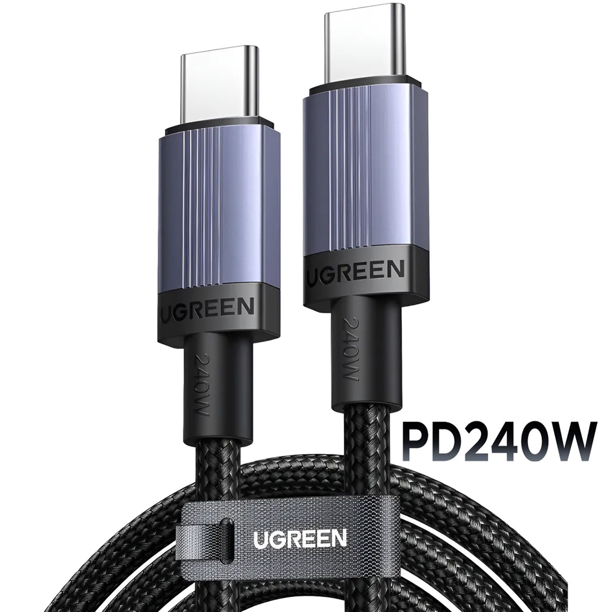 CABLE UGREEN L532 USB-C A USB-C PD DE 240 W MÁX 1M NEGRO - 1