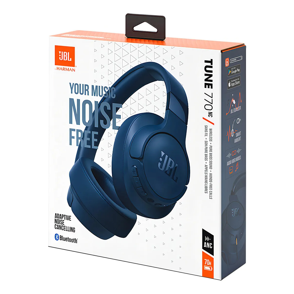 AUDÍFONOS BLUETOOTH JBL TUNE 770BT NC 70 HORAS - AZUL - 1