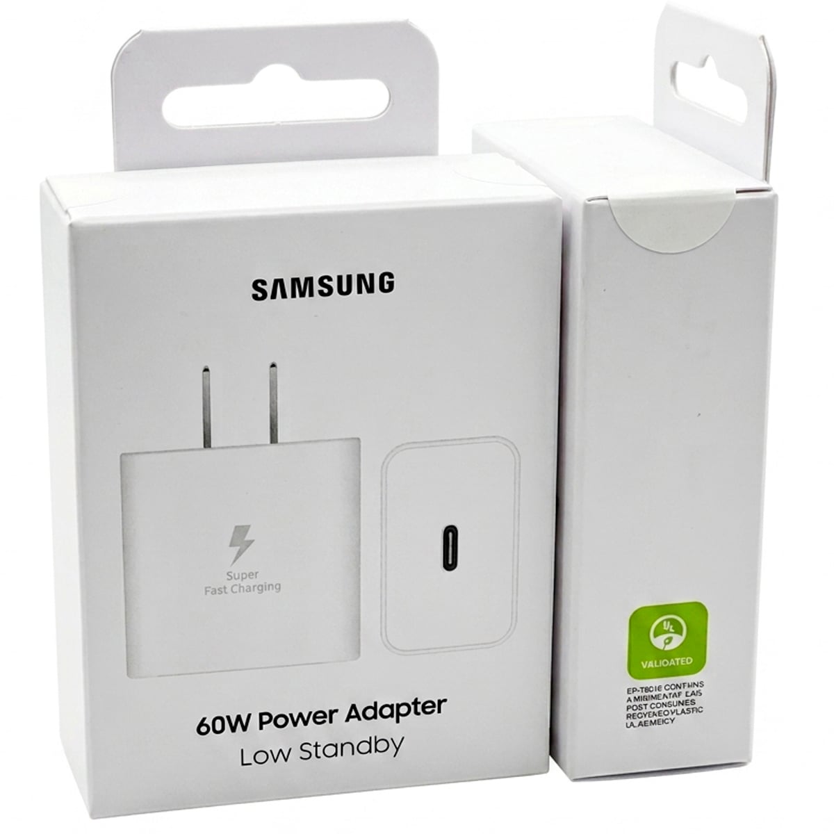 CARGADOR ULTRA RAPIDO SAMSUNG 60W GAN TIPO C WHITE - 1