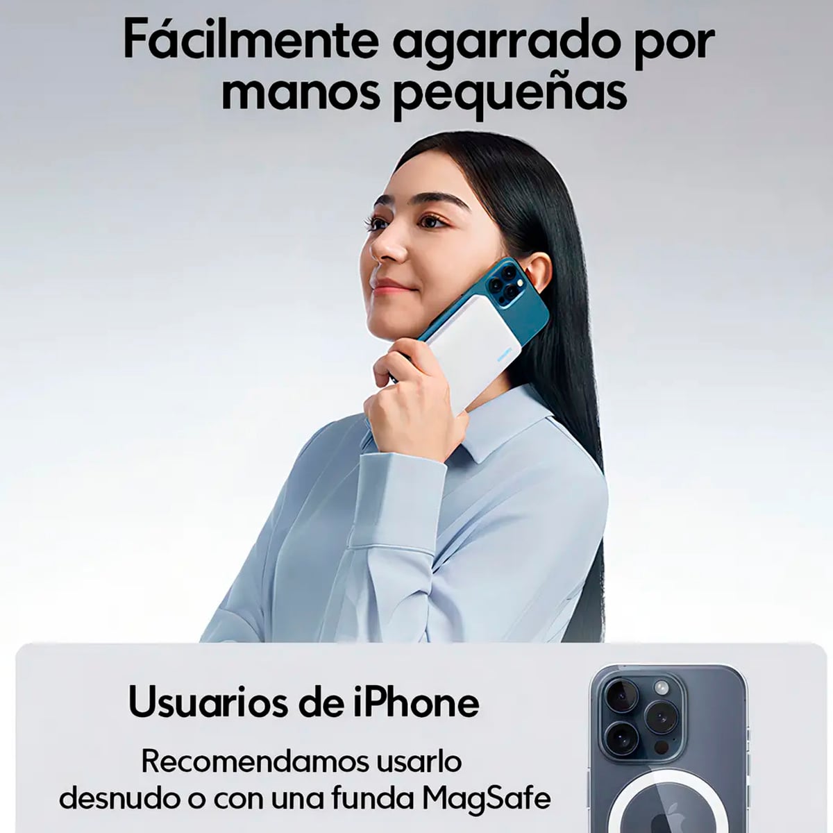 BATERÍA PORTÁTIL MAGNÉTICA CUKTECH 10000MAH PARA IOS Y ANDROID CARGA RÁPIDA 20W - 3