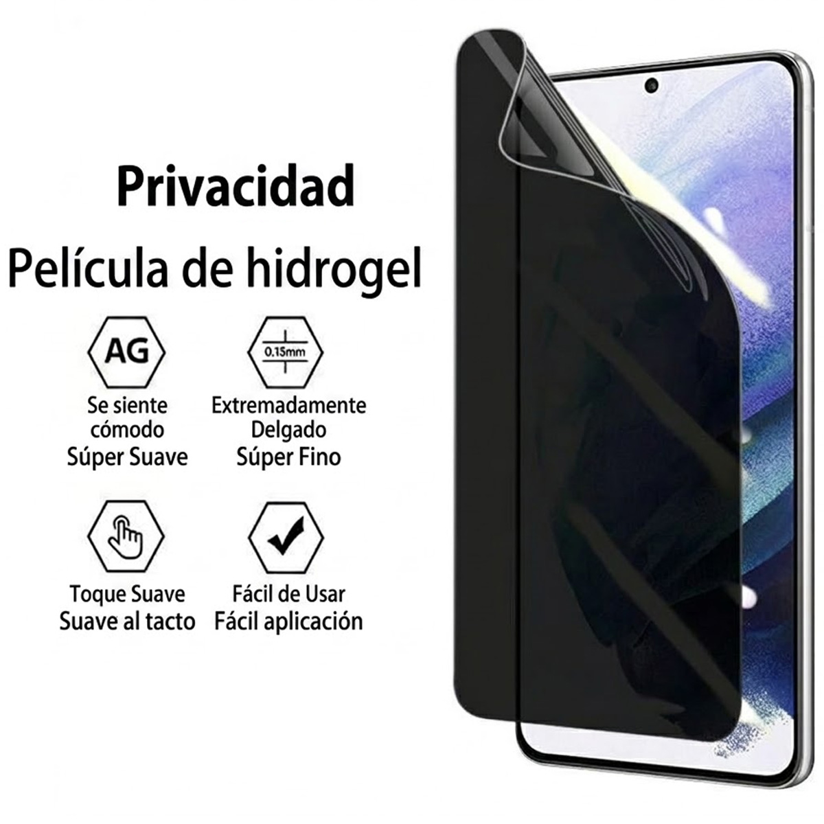 PROTECTOR DE PANTALLA HIDROGEL ANTIESPIA PARA XIAOMI POCO X8 PRO 5G - 3
