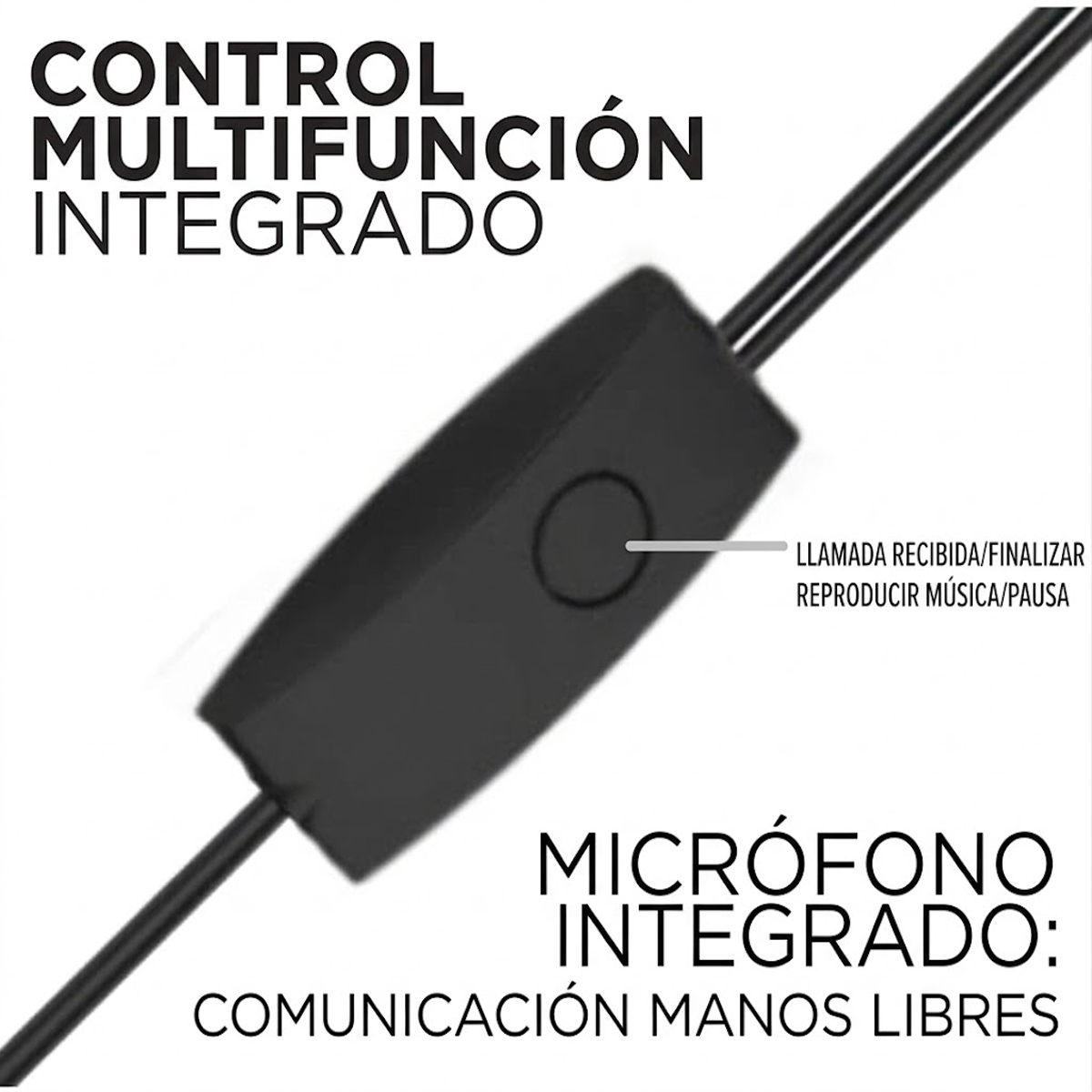 KIT 5 AUDIFONOS SAMSUNG BASS MANOS LIBRES JACK 3.5MM -NEGRO - 3