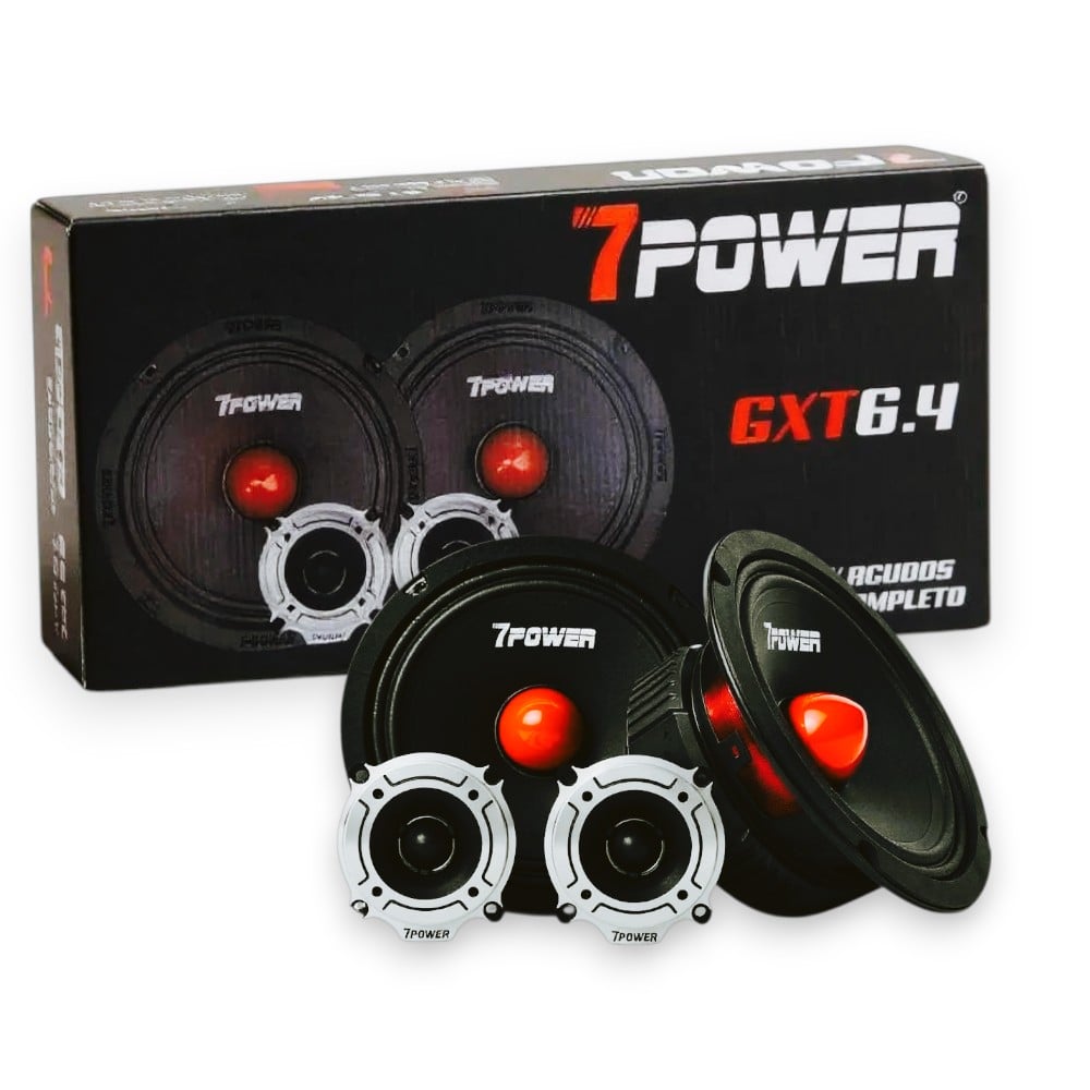 PARLANTES MEDIOS RANGO 6.5 PULGADAS 450W + TWEETER BALA 300W PARA AUTO - 1