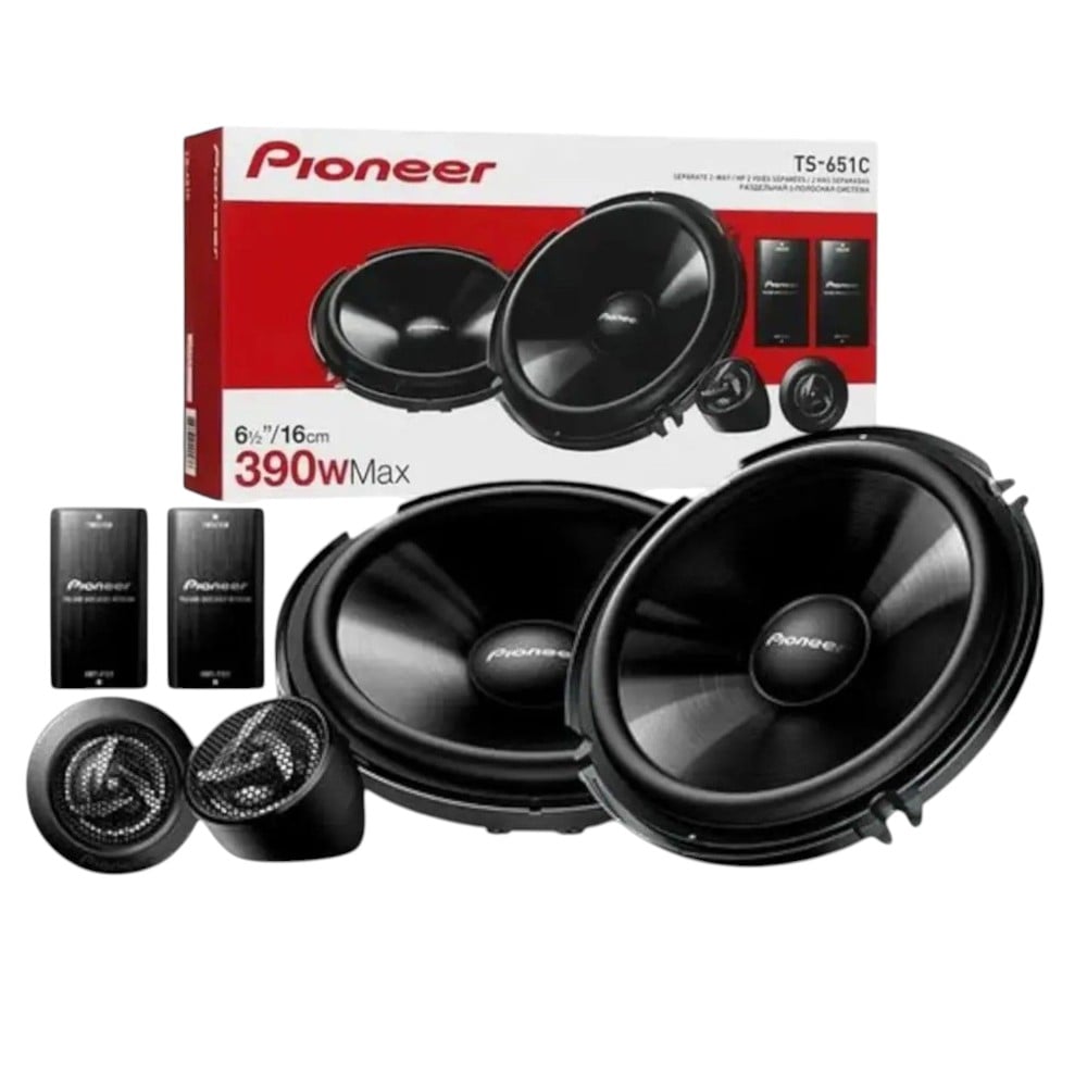 PARLANTES PIONEER TS-651C COMPONENTES 390W 6.5 PULGADAS PARA AUTO - 1