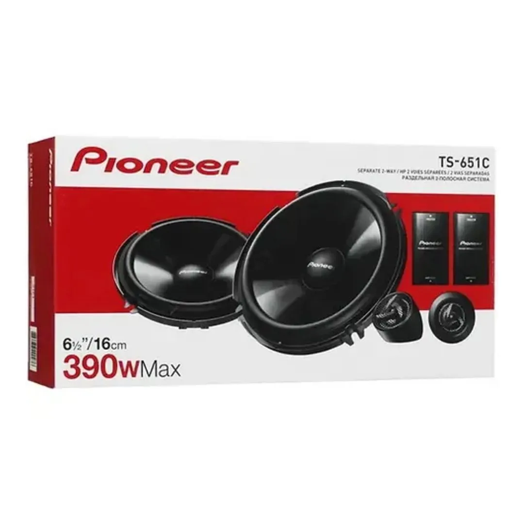 PARLANTES PIONEER TS-651C COMPONENTES 390W 6.5 PULGADAS PARA AUTO - 2