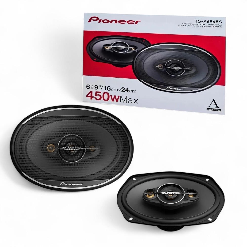 PARLANTES PIONEER TS-A6968S OVALADOS 450W 4 VIAS PARA AUTO - 3