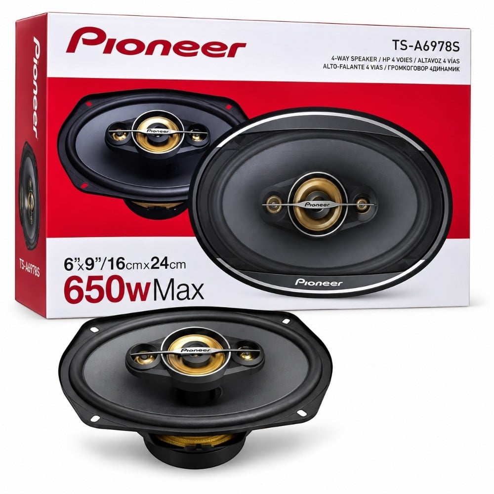 PARLANTES OVALADOS PIONEER 650W 4 VIAS TS-A6978S PARA AUTO - 4