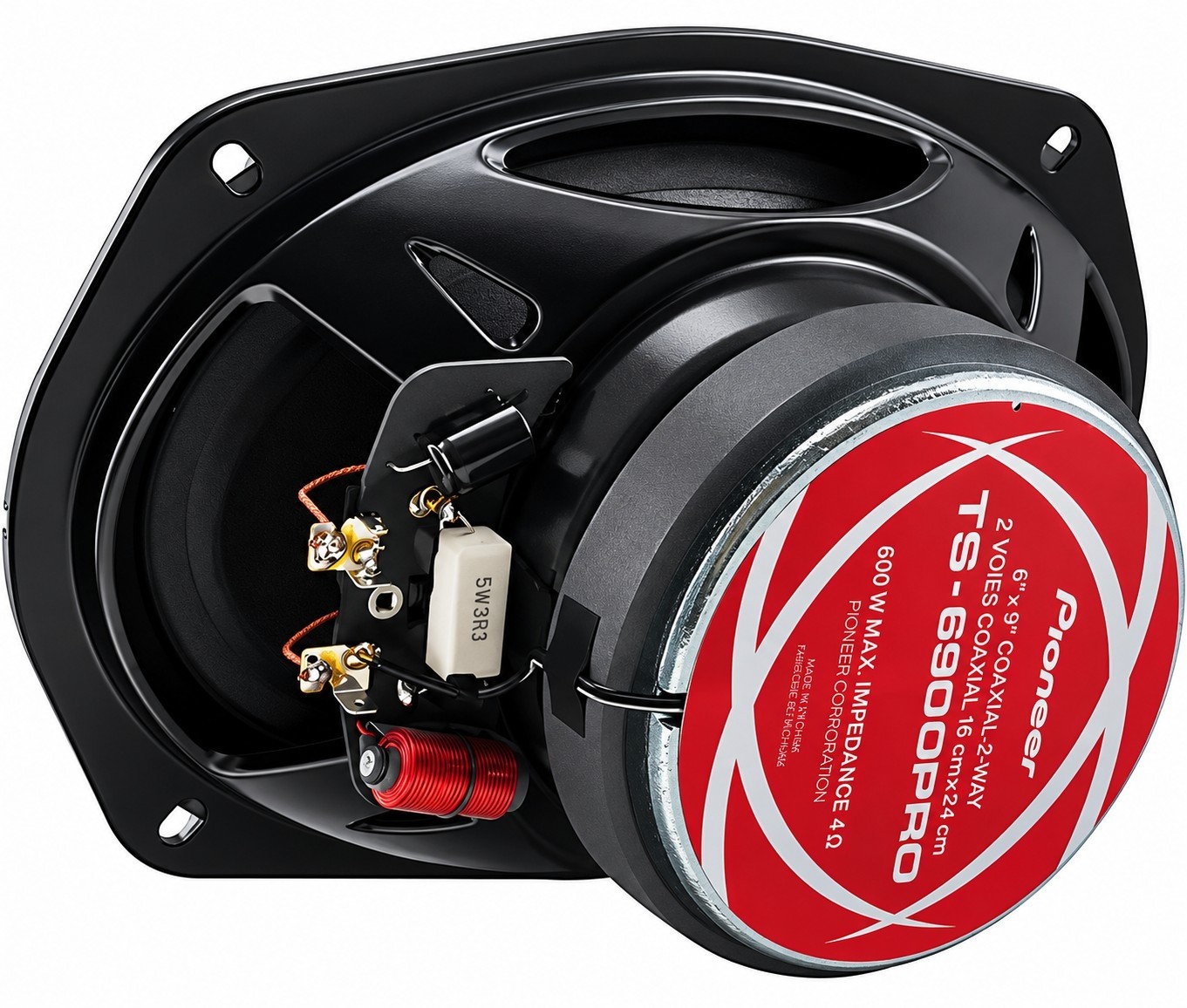 PARLANTES PIONEER TS-6900PRO MEDIOS RANGO OVALADOS PARA AUTO - 5